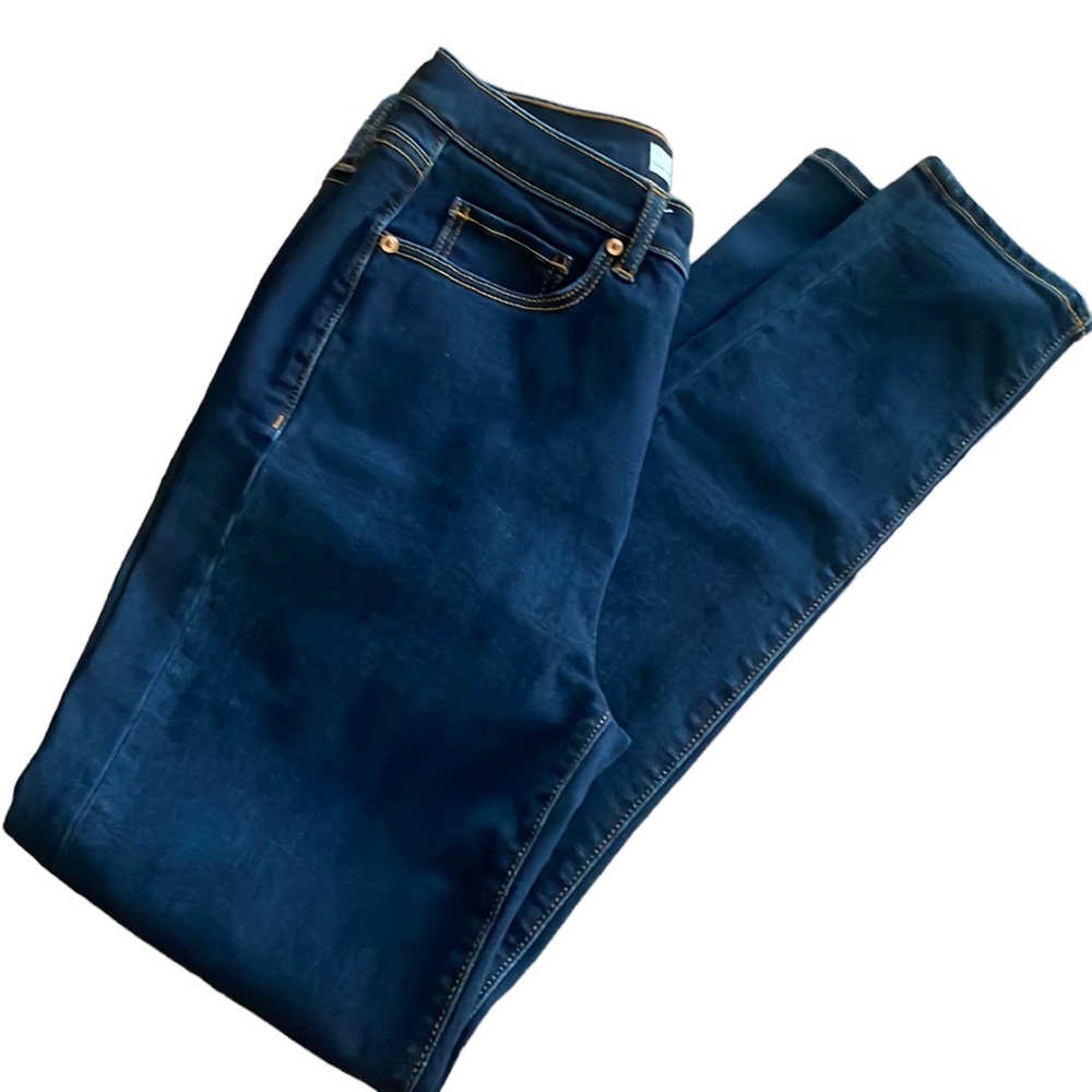 Ann Taylor Jeans Made and Loved Dark Denim Blue Jeans 27/4 The Skinny 5 Pockets